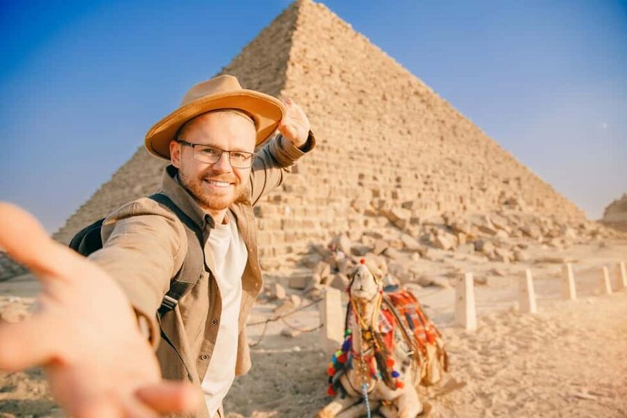 Marsa Alam: Ancient Cairo & Giza Pyramids Day Trip by Plane - The Giza Pyramids, with three royal tombs in view