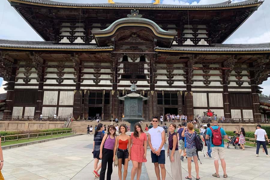 Nara: Half-Day UNESCO Heritage & Local Culture Walking Tour - The pyramid-shaped structure and a hilltop view
