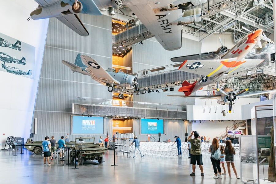 New Orleans: The National WWII Museum Ticket - Look up at the B-17E and wartime vehicles