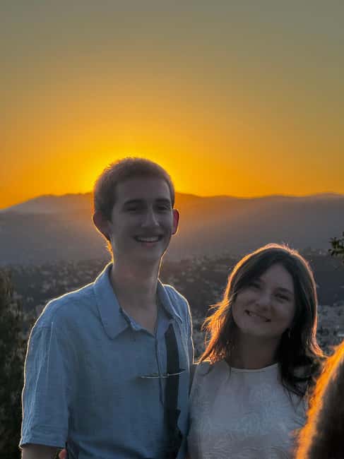 Nice: Sunset & Wine Tasting in a historic Land Rover - The lookout and the sunset over Nice
