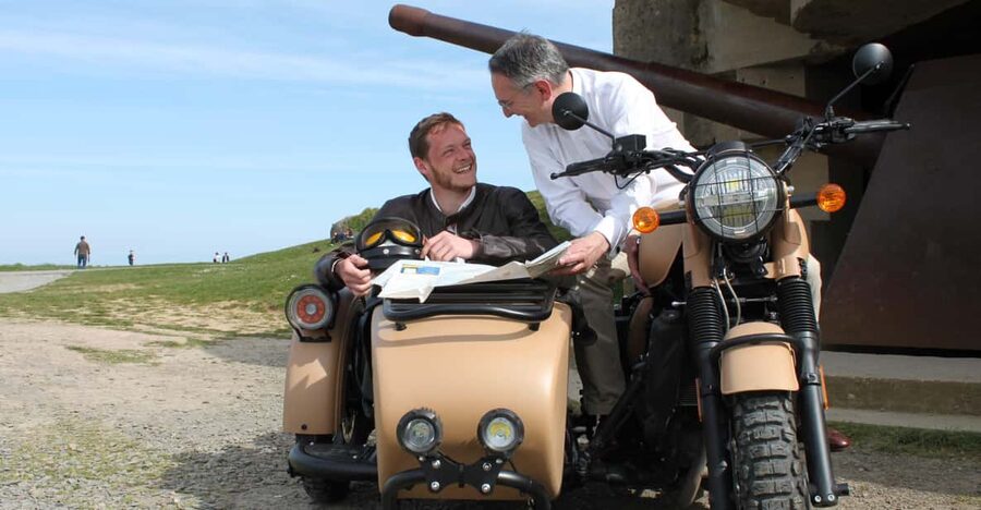 Normandy World War II Private 2 Hours Sidecar Tour Bayeux - The American Cemetery at Colleville-sur-Mer