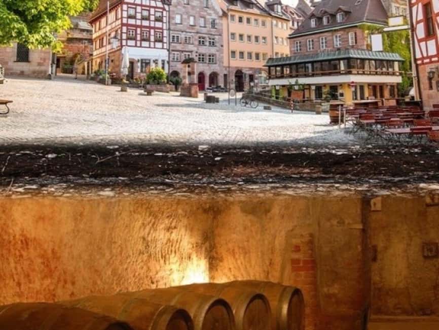Nuremberg: Historical Rock Passages Tour - From red beer to whiskey storage