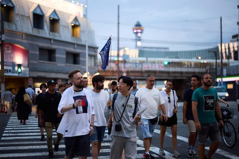 Osaka: Dark Side of Osaka Night Walking Tour - Shinsekai and the idea of a New World