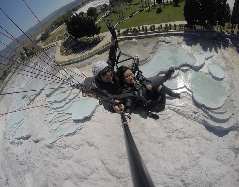 Pamukkale: Tandem Paragliding with Ancient Hierapolis Views - What you see from the 300-meter takeoff point
