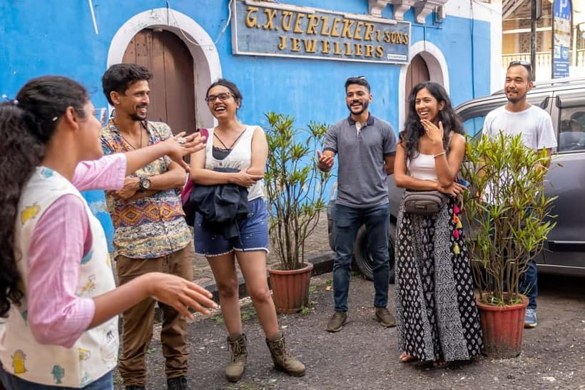 Panaji: Heritage Walk through Goa's Latin Quarter - Tobacco Square and the first streets of the Latin quarter