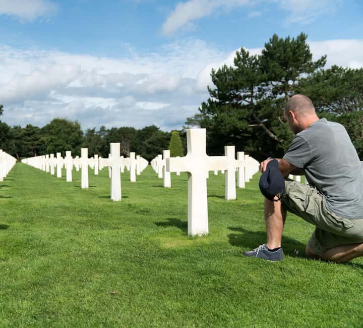 Paris: Normandy D-Day Sites Guided Day Trip with Lunch - The American Cemetery above Omaha Beach