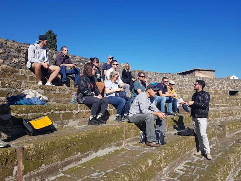 Pompeii: Exclusive Tour with Archaeologist and Entry Tickets - The Large Theatre and the end of the route