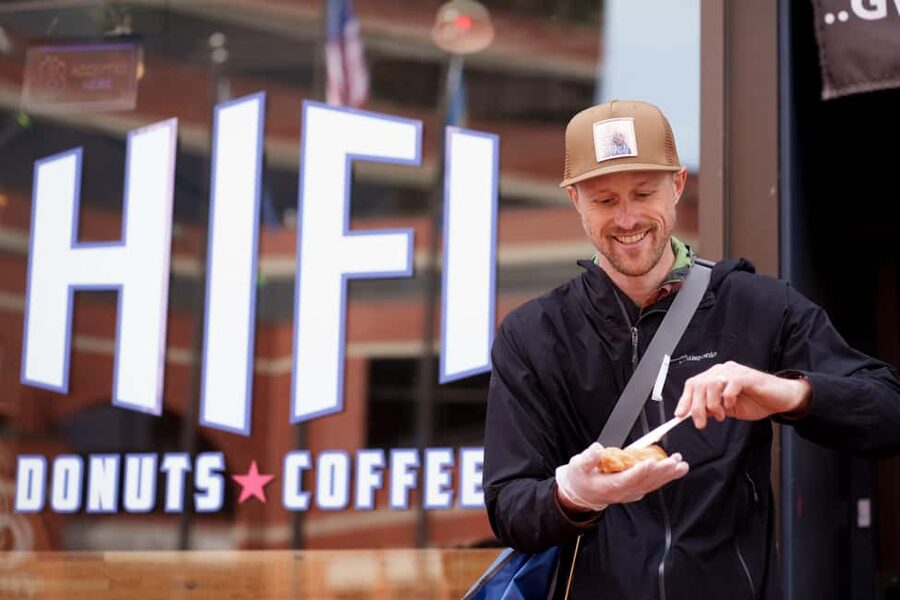 Portland: Walking Food Tour – Warm Donuts & History - First tasting: compare before you judge