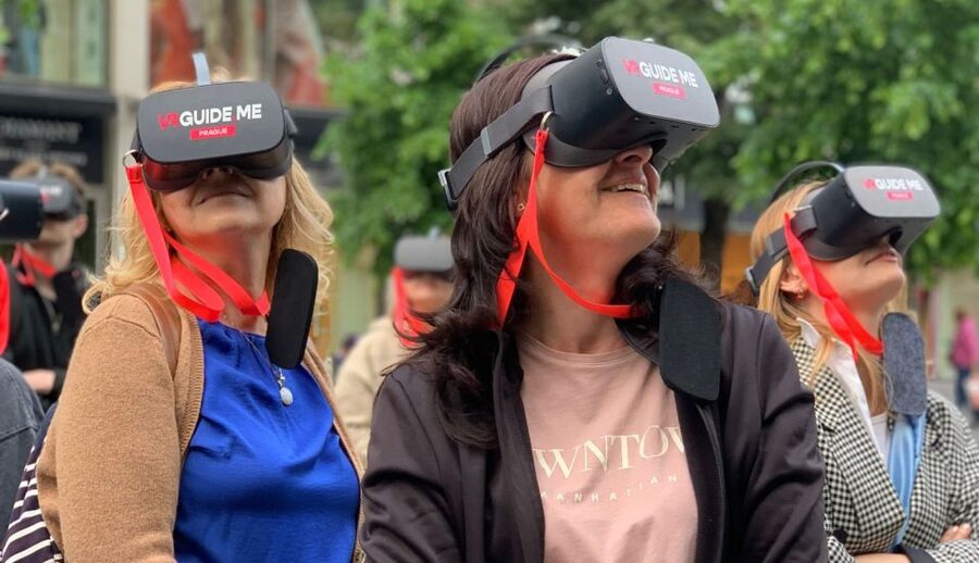 Prague: Immersive History Walking Tour and VR - Wenceslas Square and the road into New Town