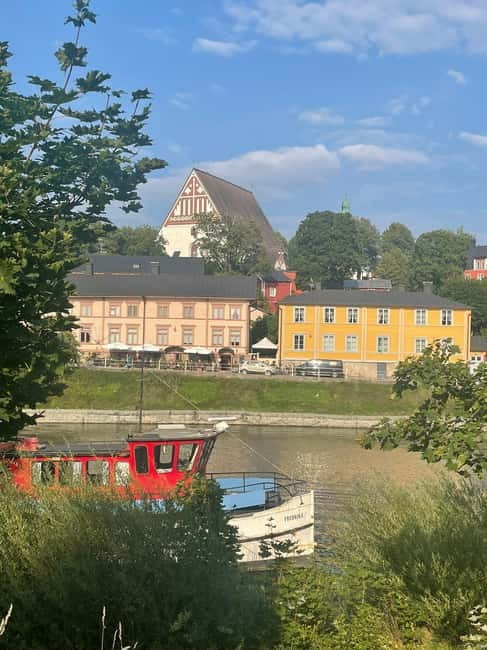 Private Medieval Porvoo by Car from Helsinki - The Old Bridge and Porvoo’s riverfront view