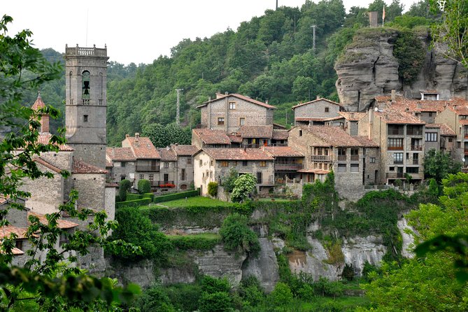 Private Pre-Pyrenees Medieval Village Hike from Barcelona - The 120-meter waterfall and valley viewpoints