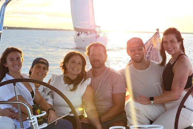 Private Sunset Sail BYOB Dolphin/History Tours on 43ft Mystique - The Ravenel Bridge From the Water