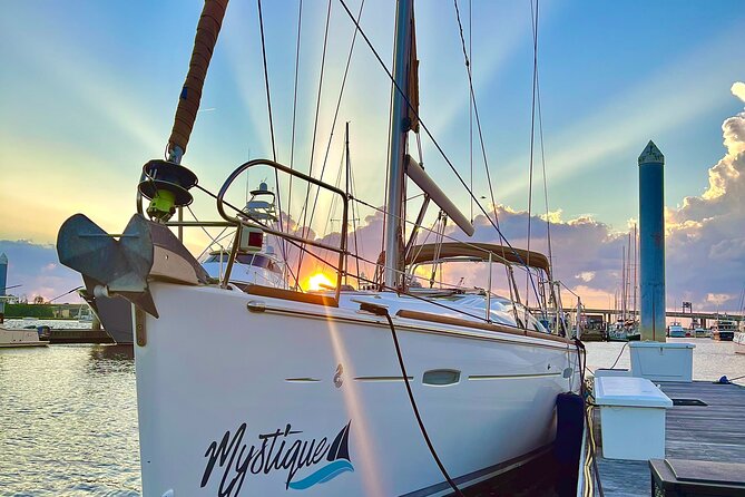 Private Sunset Sail BYOB Dolphin/History Tours on 43ft Mystique - The Possible Approach to Fort Sumter