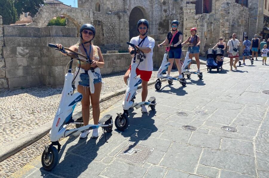 Rhodes: Explore the New and Medieval City on Trikkes - Why a Trikke works well in Rhodes