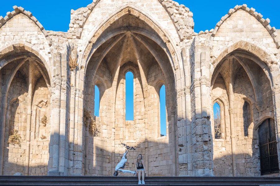 Rhodes: Explore the New and Medieval City on Trikkes - Medieval walls, bridges, towers, and the moat