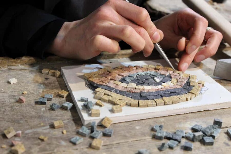 Rome: Ancient Mosaic Making Workshop - The Studio Setting Near Monti and the Colosseum