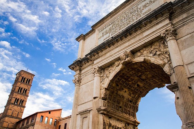 Rome in a Day Tour with Vatican, Colosseum and Historic Center - Seeing the Roman Forum from an overlook