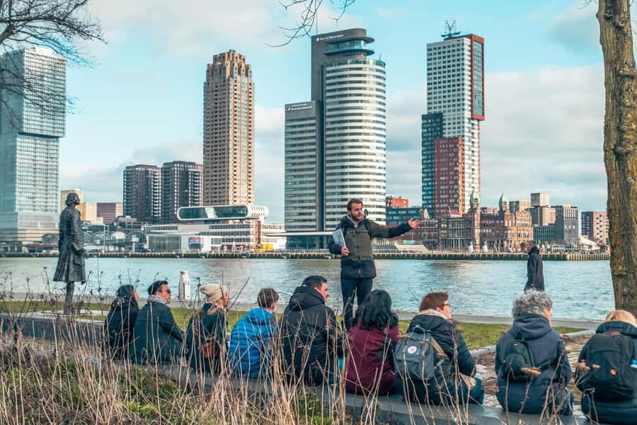Rotterdam: Highlights, Gems, Architecture & History Walk - Erasmus Bridge and the city’s changing skyline