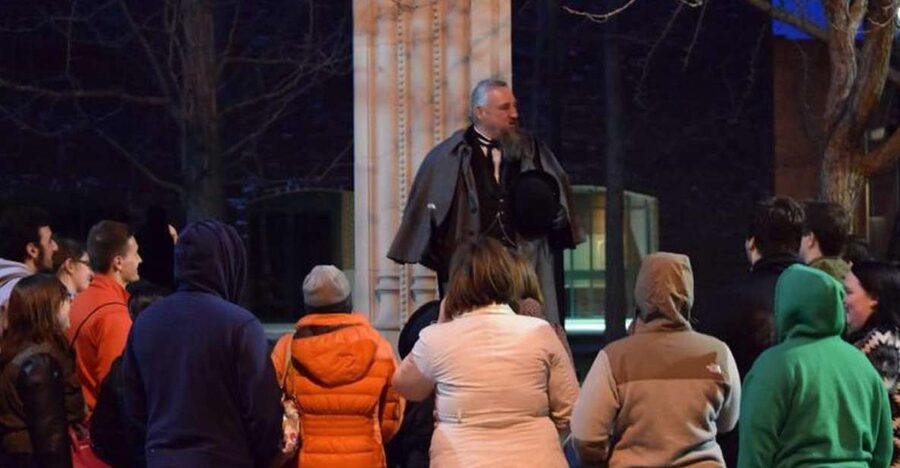 Salem Night Tour: Haunt and History Guided Night Tour - Old Town Hall and the pedestrian mall