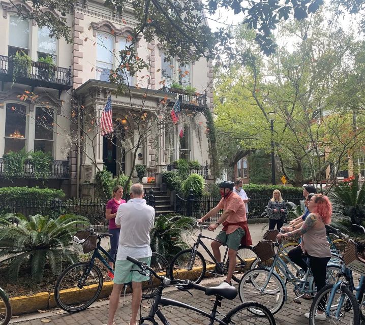 Savannah: Historic District Guided Bike Tour - Mercer Williams House and the city’s notable homes