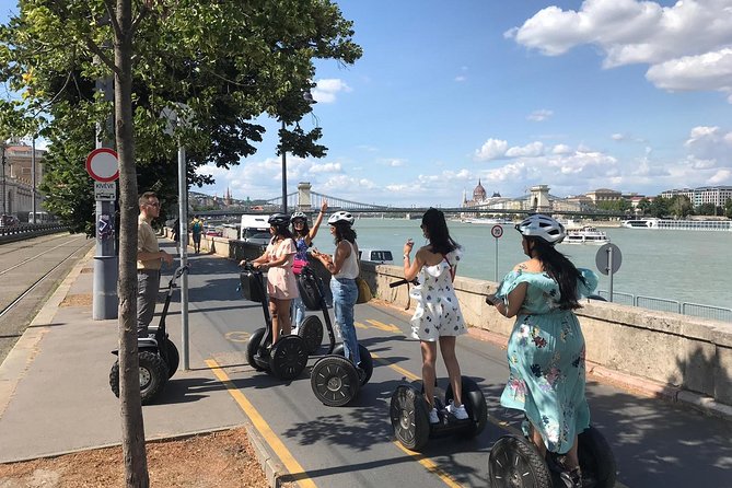 Segway Guided Tour In Budapest, Historical Buda Castle - Crossing the Chain Bridge into historic Buda