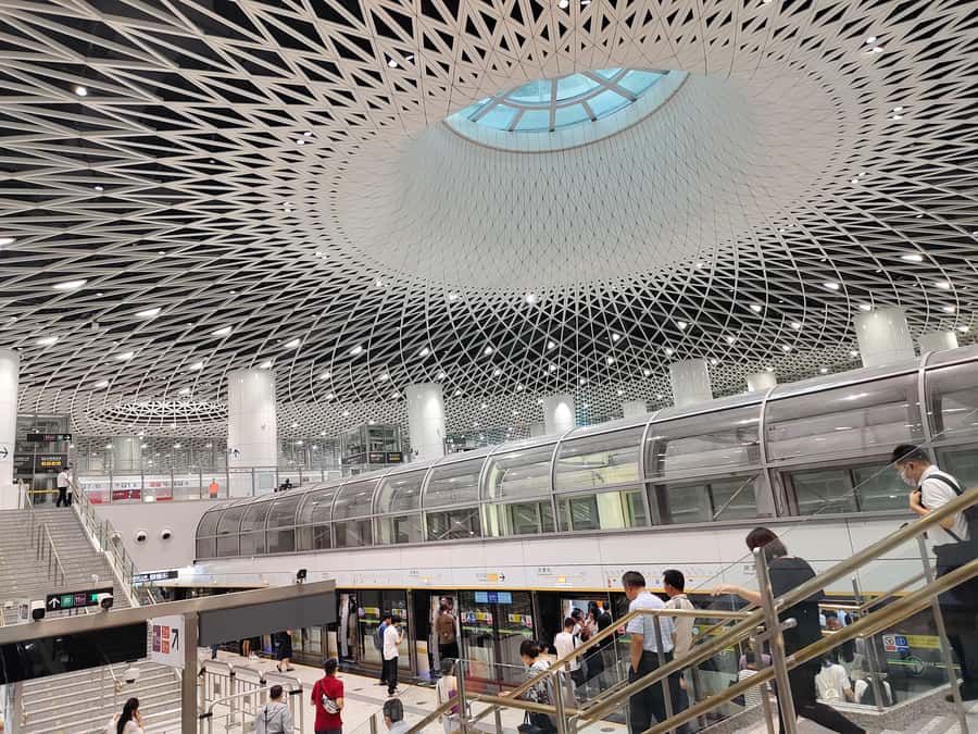 Shenzhen History , Culture & Scenic + (Drone Delivery) tour - Civic Center shows Shenzhen spreading its wings