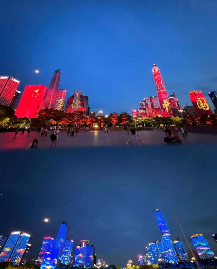 Shenzhen History , Culture & Scenic + (Drone Delivery) tour - The Deng Xiaoping statue connects policy to the skyline