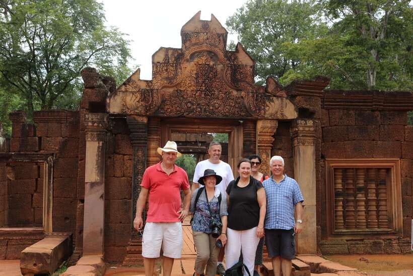 Siem Reap: Banteay Srei and Grand Circuit Heritage Tour - Pre Rup, a brick temple mountain with a big sky