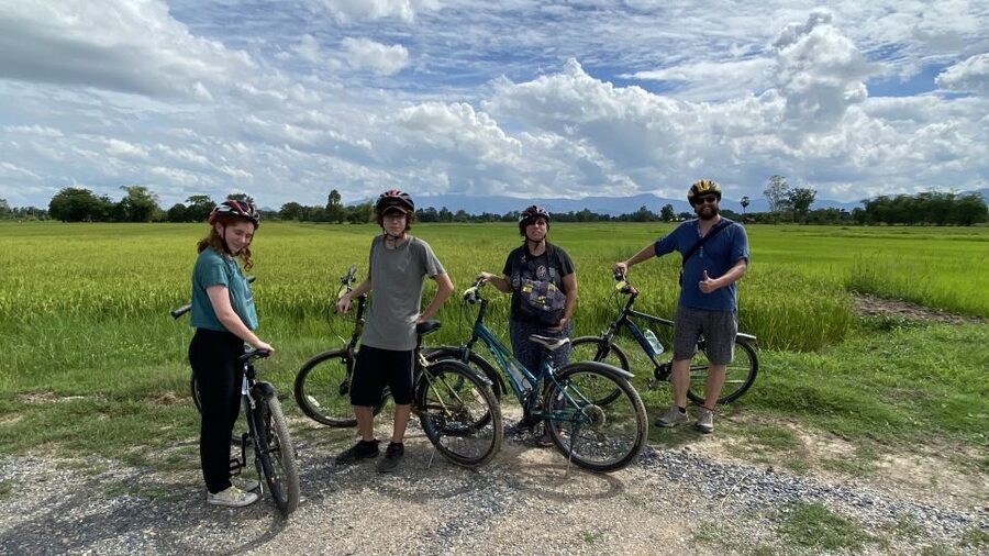 Sukhothai: Historical Park & Countryside Cycling Tour - A furniture workshop and the Klong Mae Lampan canals